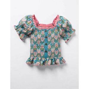 Girls Matilda Jane Palmer Smocked Floral Top